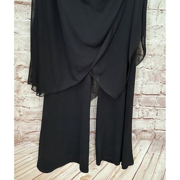 Vintage Black Strapless Jumpsuit Kiss Kiss Y2K 90s Disco Clubwear NEW Size S - Picture 3 of 6